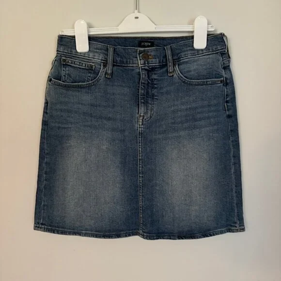 J. Crew Demin Skirt Size 4 - Picture 1 of 3